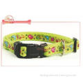 Applique Nylon Pet Collar With D-Ring For Id Tag , puppy co